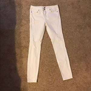 Victoria Secret white distressed jeans